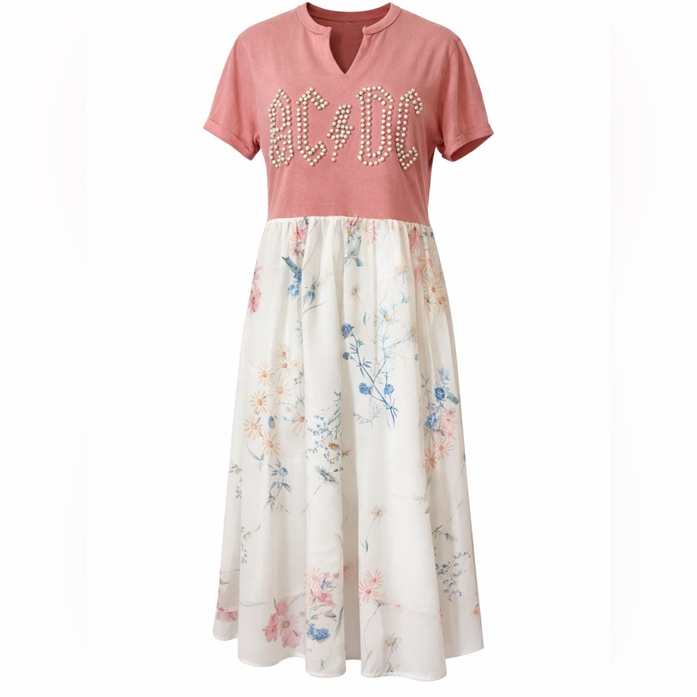AC/DC Pearls Edition! Band tee to pretty floral! 🎸The Remix Collection 🥁